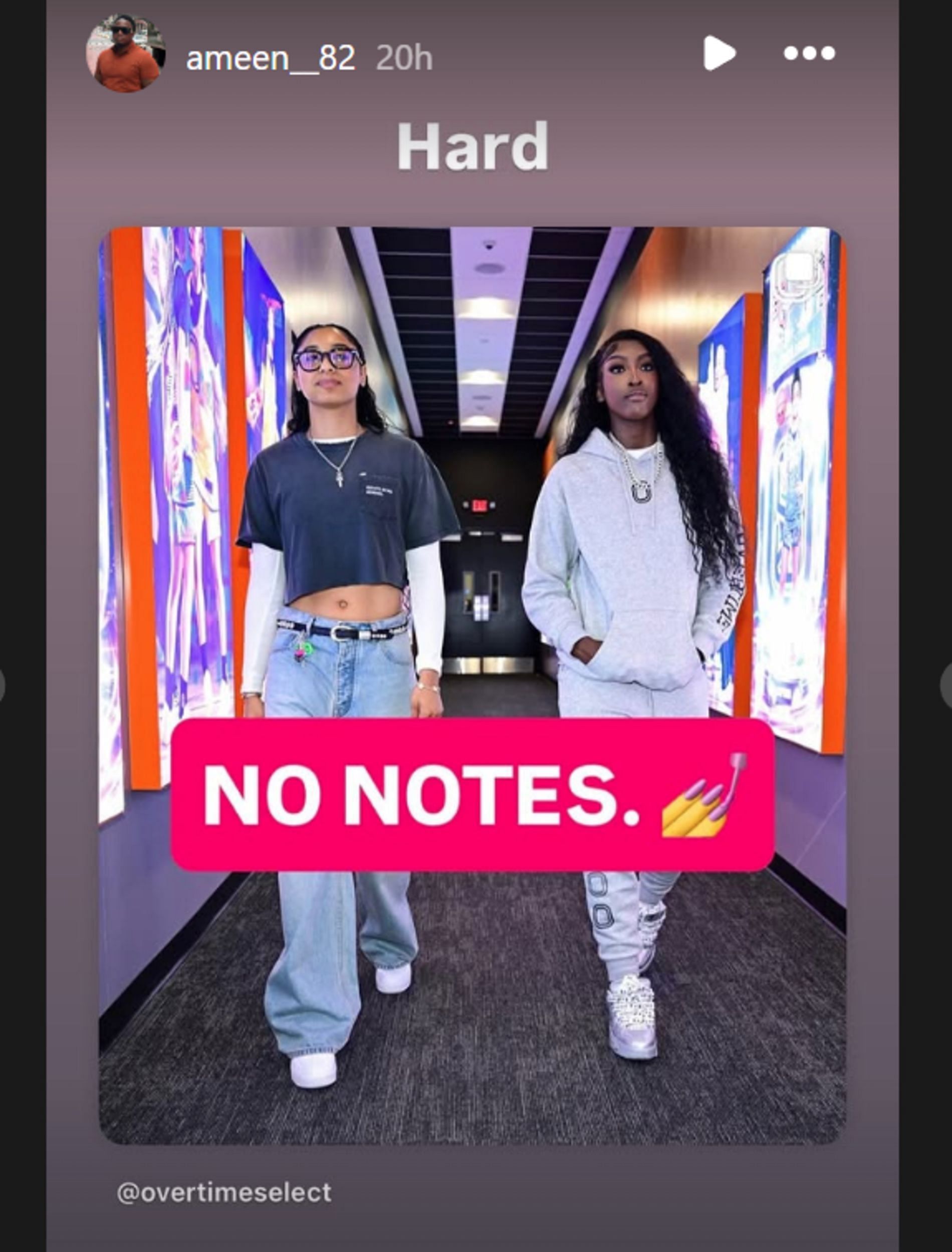 Ameen Brooks reacts to stepdaughter Flau'jae Johnson's OTE hype hall photos (source: IG/ ameen__82)